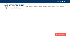 Desktop Screenshot of edison-fire.com