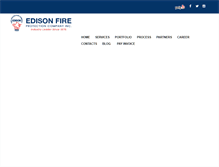 Tablet Screenshot of edison-fire.com
